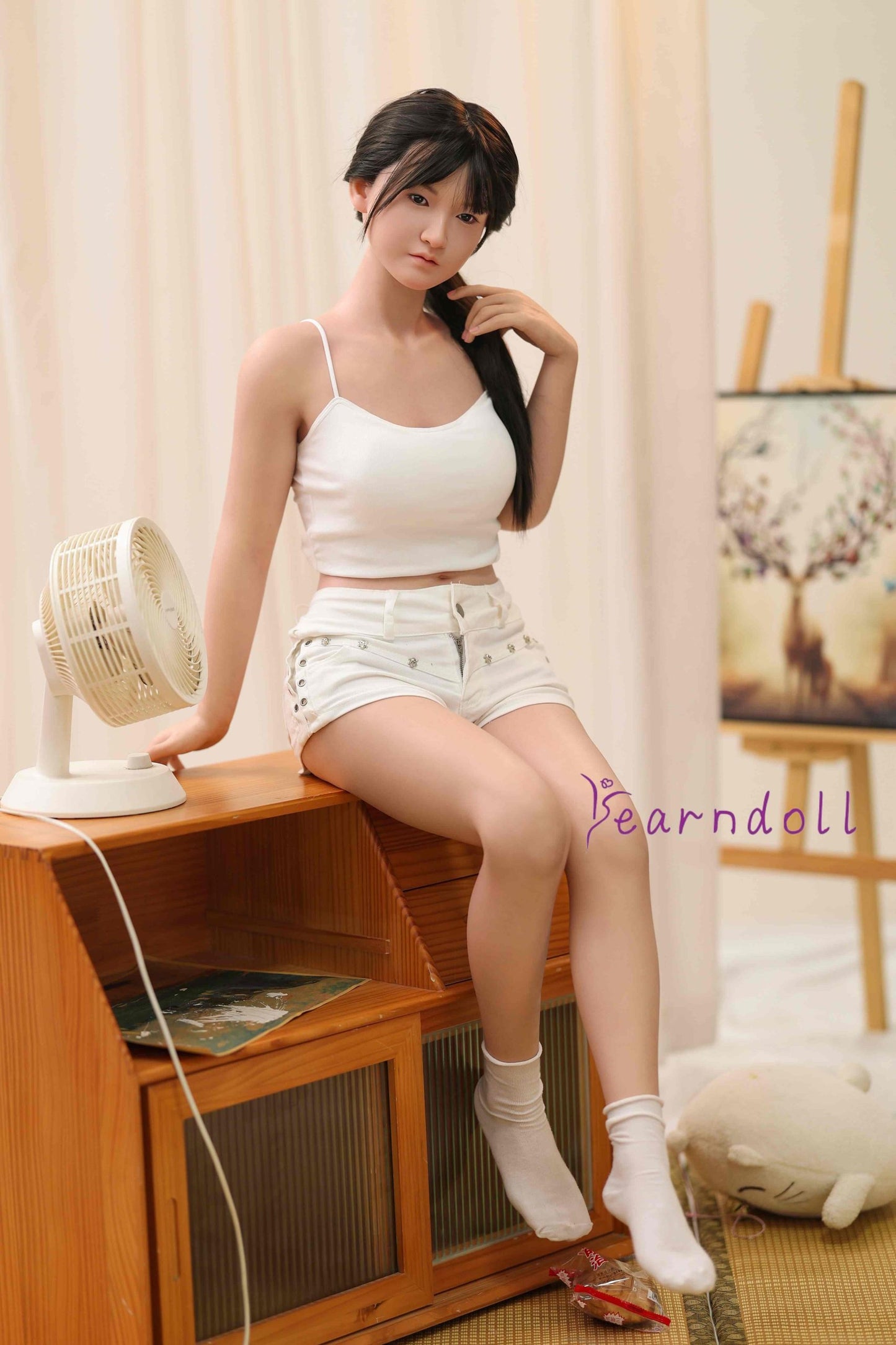 Yearndoll 良恵み 軽量フルシリコン製 - 28kg 147cm Aカップ Y304番 進化版ラブドール 本物の皮膚メイク付き 水着 魅力的な良乳 美少女 lovedoll シリコン バスト