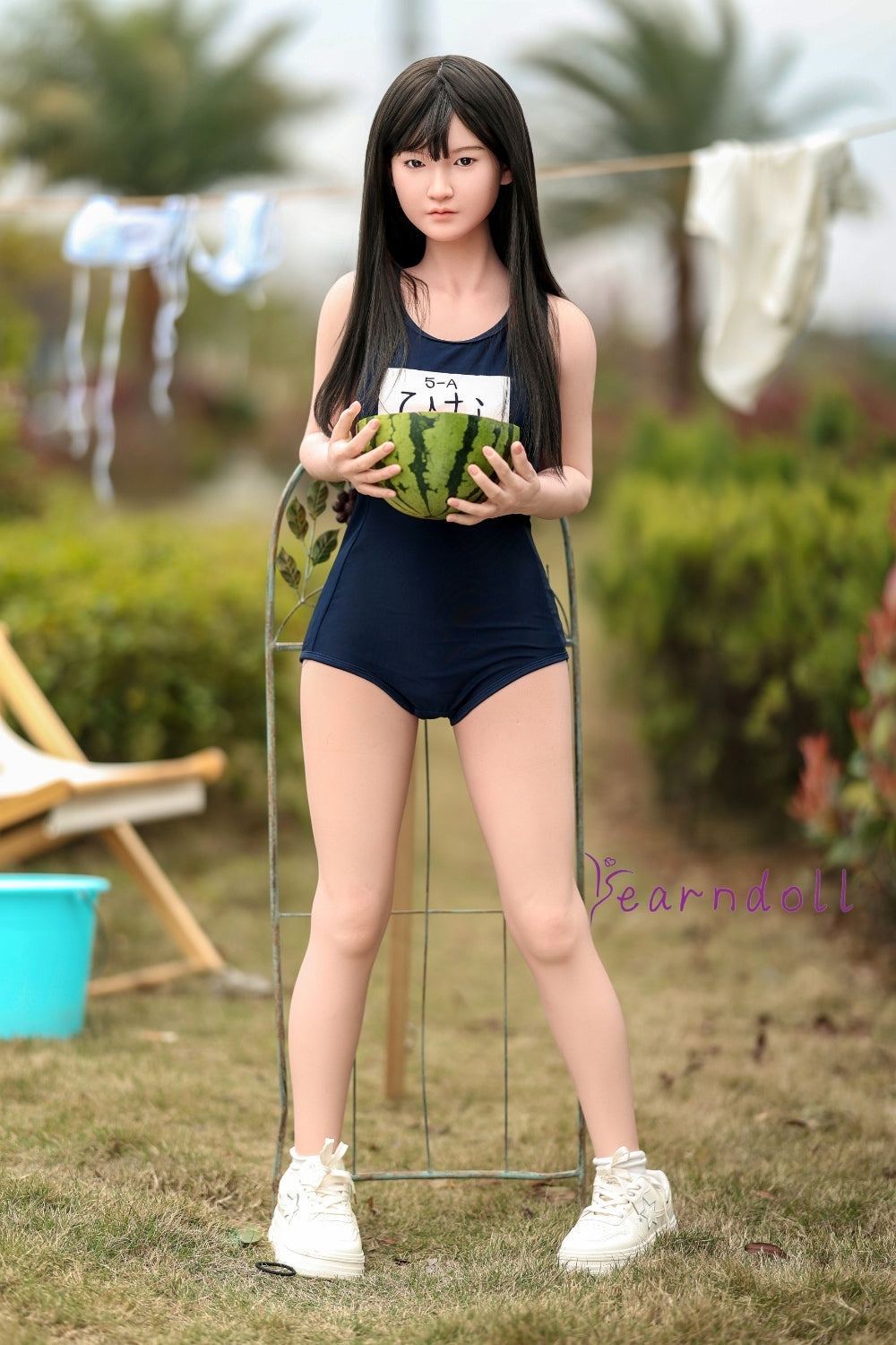 Yearndoll 良恵み 軽量フルシリコン製 - 28kg 147cm Aカップ Y304番 進化版ラブドール 本物の皮膚メイク付き 水着 魅力的な良乳 美少女 lovedoll シリコン バスト